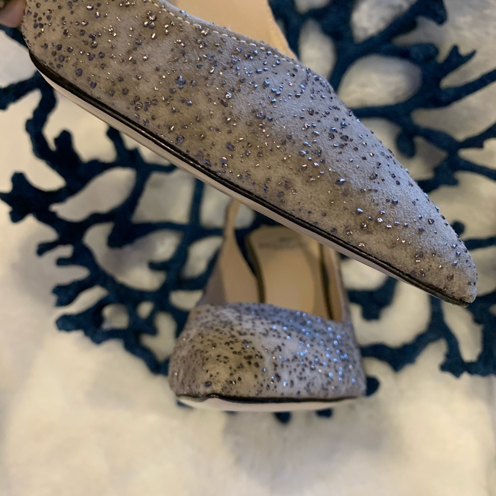 Because my feet HATE me, NWOT suede slingbacks.